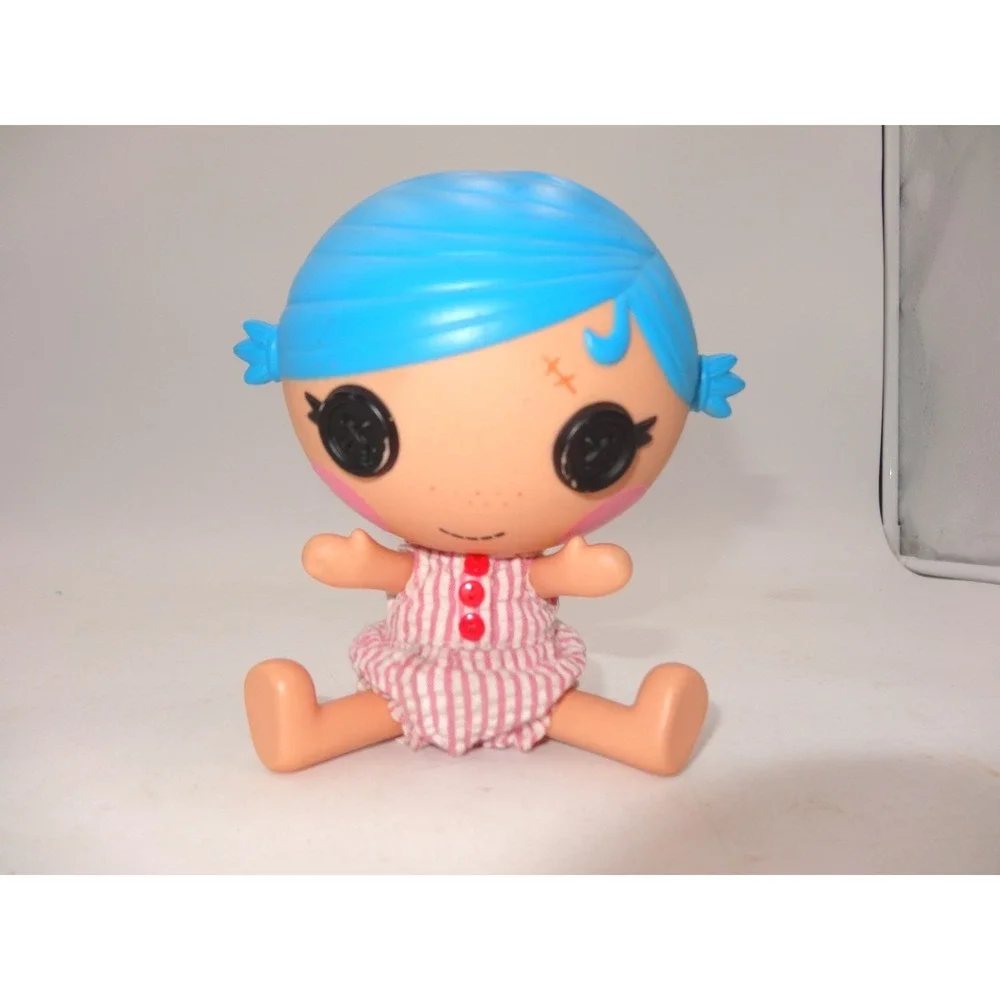 Lalaloopsy‎ Littles Patient Stumbles Bumps N Bruises Doll Blue Hair Pink Stripes